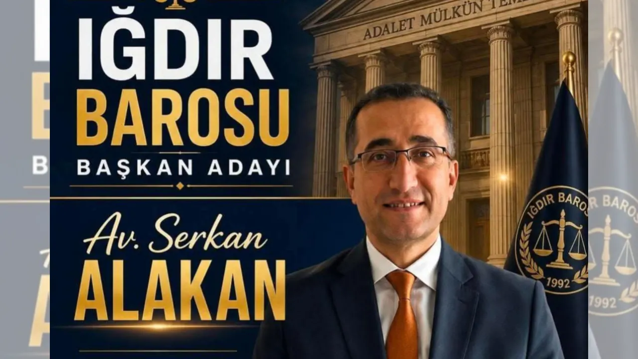 GEÇMİŞ DÖNEM BARO BAŞKANI AV. SERKAN ALAKAN, IĞDIR BARO BAŞKANLIĞINA YENİDEN ADAYLIĞINI AÇIKLADI