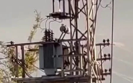Iğdır’da elektrik trafosunda yangın paniği
