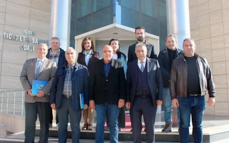 CHP Iğdır İl Yönetiminden Odaya Nezaket Ziyareti