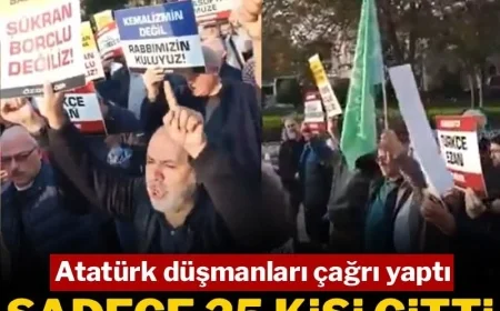 Atatürk düşmanları çağrı yaptı, sadece 25 kişi gitti