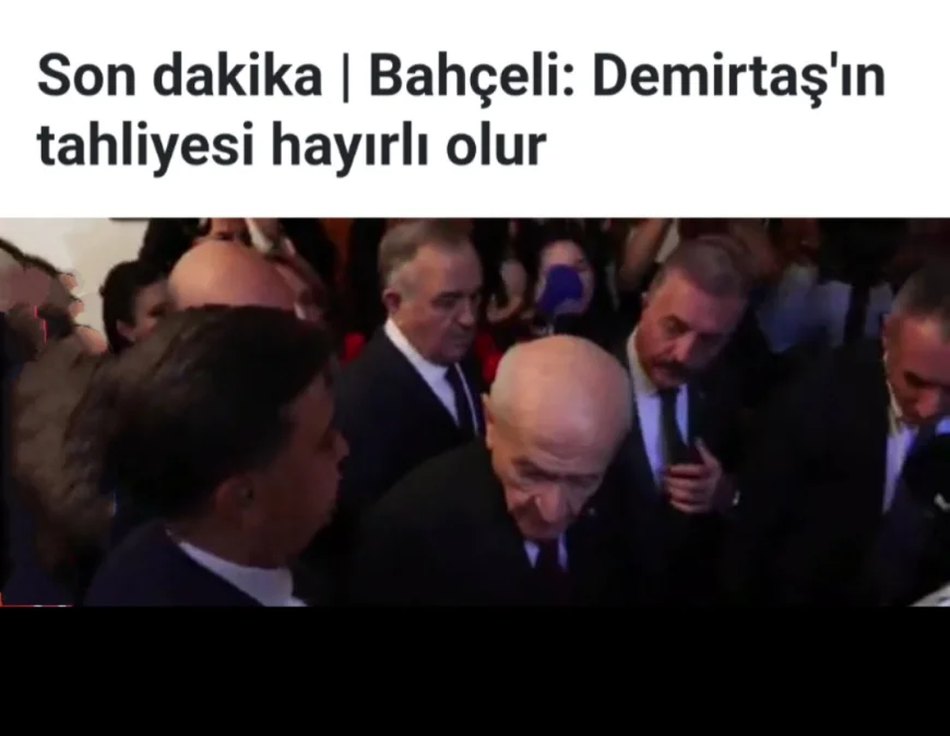 Bahçeli: Demirtaş'ın tahliyesi hayırlı olur