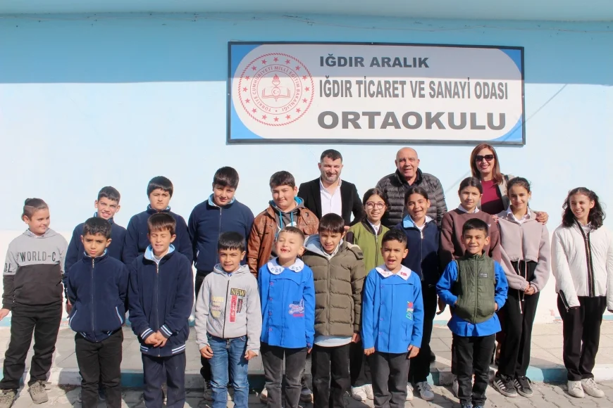 Iğdır Ticaret ve Sanayi Odası’ndan Iğdır TSO Ortaokulu’na Ziyaret ve Eğitim Desteği