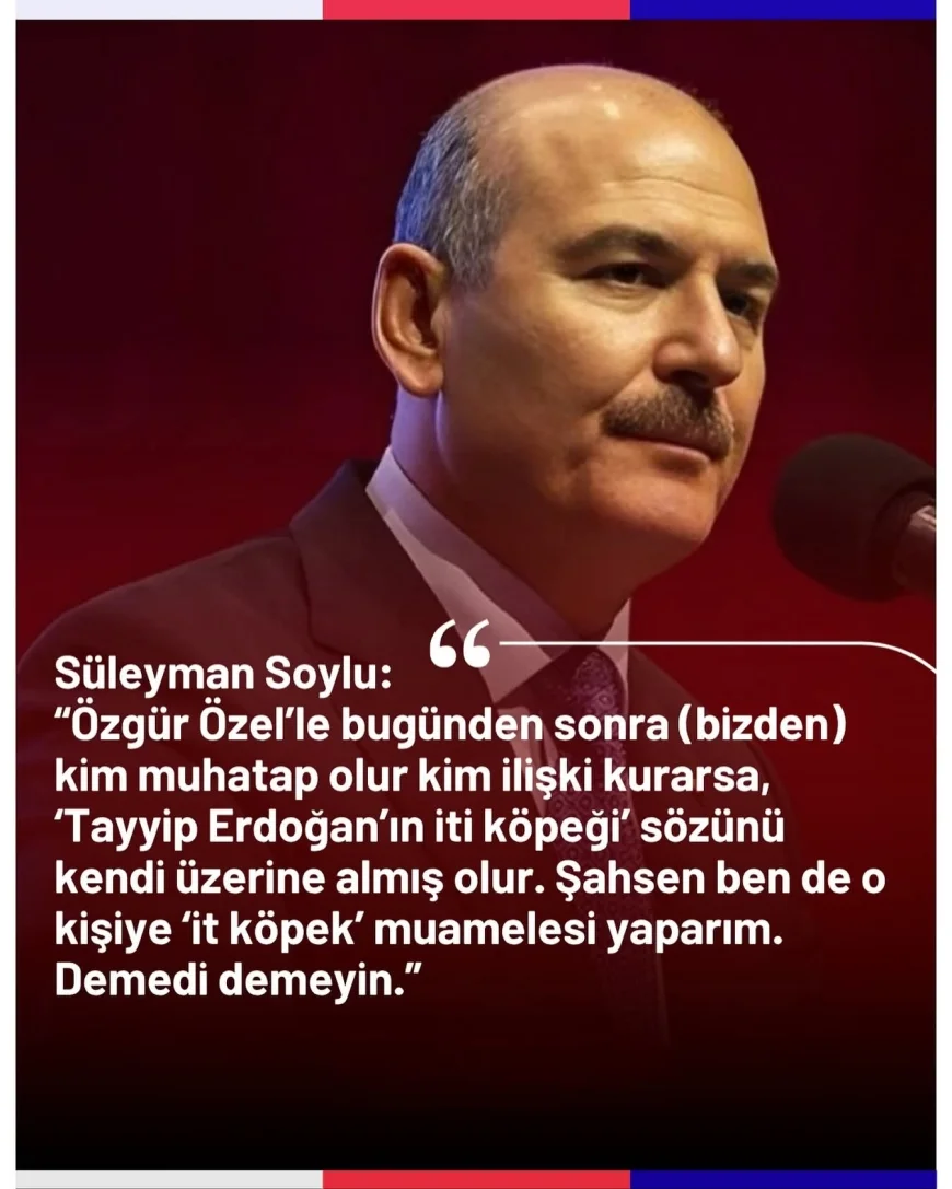 Süleyman Soylu hızını alamayıp AKP’lileri tehdit etti:❗️👇😳