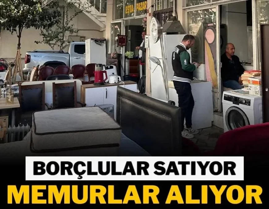 Borçlular satıyor, memurlar alıyor