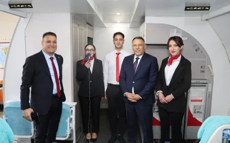 Rektör Gürel ve Müdür Bağca, Havacılık Öğrencileriyle Kabin Simülasyon Sınıfında Buluştu