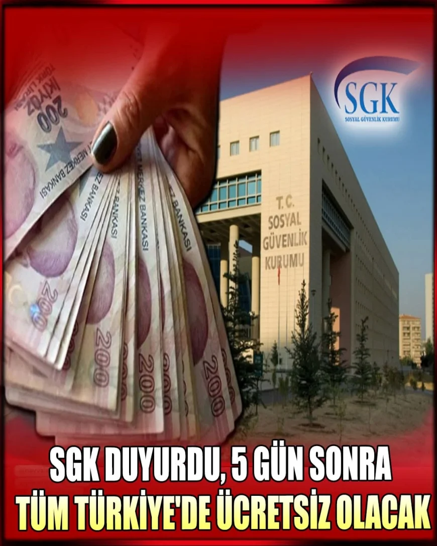 SGK'dan yıllardır beklenen karar! 5 gün sonra yürürlüğe giriyor