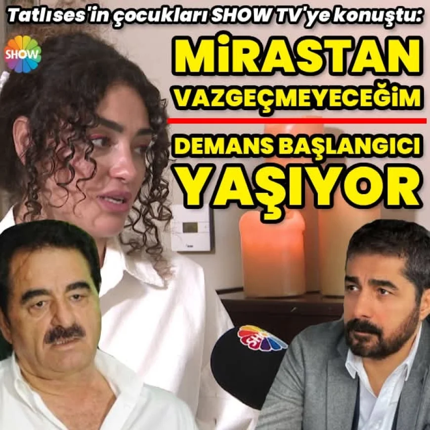 İbrahim Tatlıses'in çocukları Dilan Çıtak ve Ahmet Tatlıses, SHOW TV'ye konuştu