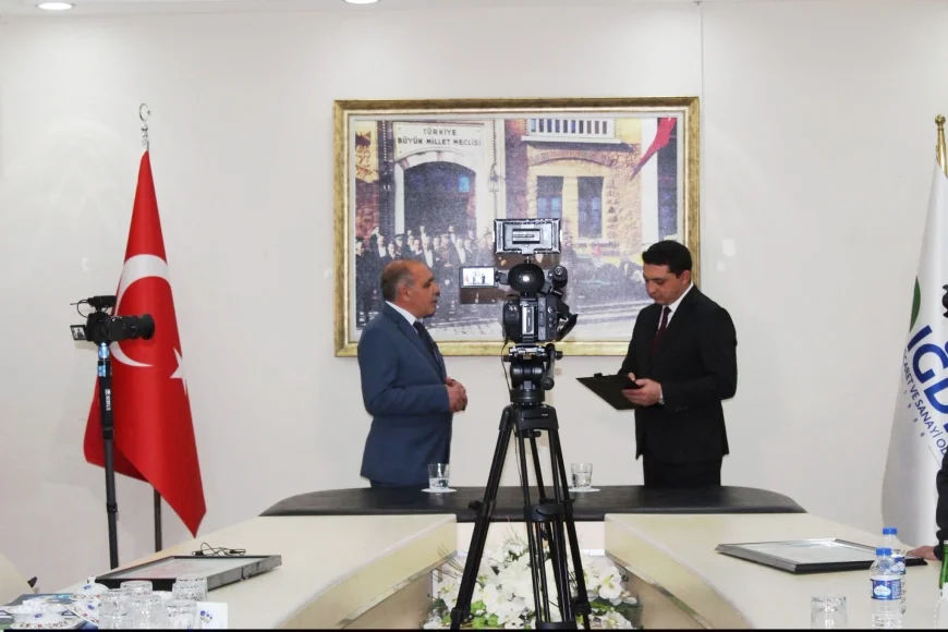 IĞDIR’IN TİCARET VİZYONU NAHÇIVAN TV EKRANLARINA TAŞINIYOR
