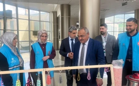 Iğdır Üniversitesinde Filistin Yararına Hayır Çarşısı Düzenlendi