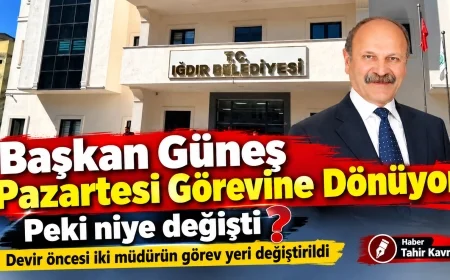 Başkan Güneş Pazartesi Görevine Dönüyor